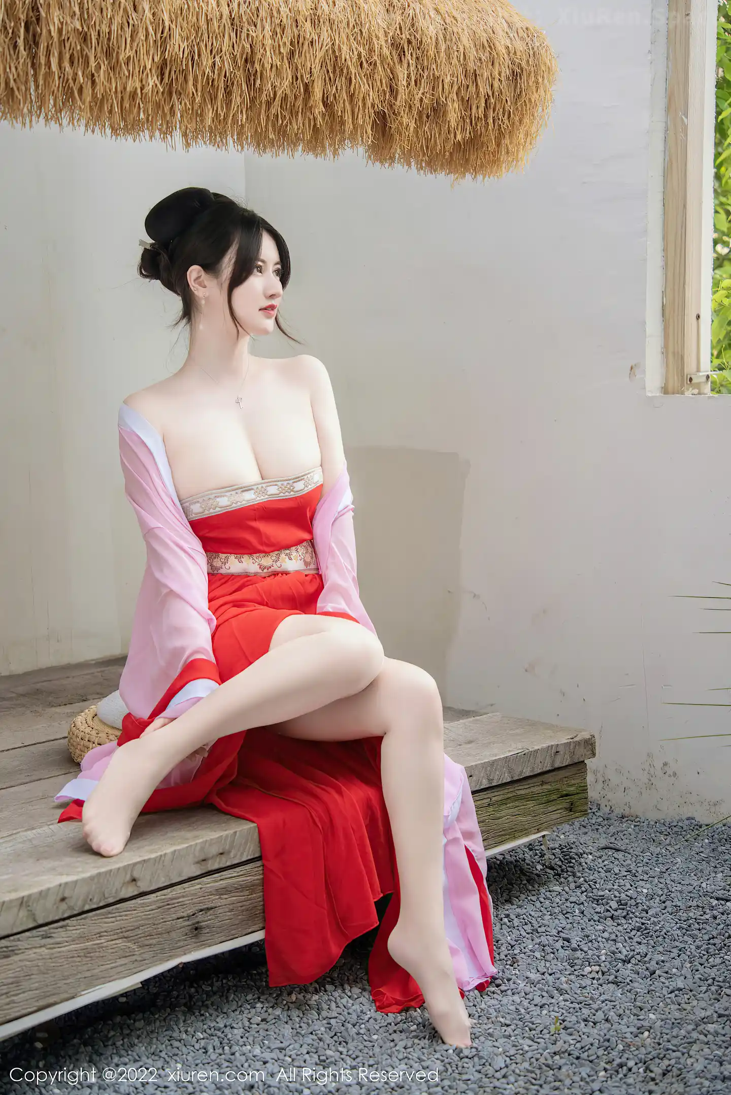 图片[5]-[XiuRen秀人网] VOL.5141 模特诗诗kiki性感古装服饰配无内肉丝半脱秀惹火身材诱惑写真80P-秀人网官方网站